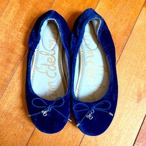 Velvet ballet flats by Sam Edelman Felicia.
